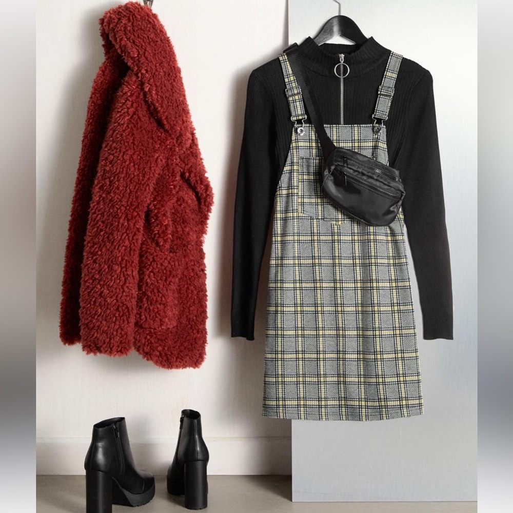 H&M DIVIDED plaid overall dress - Picture 2 of 5
